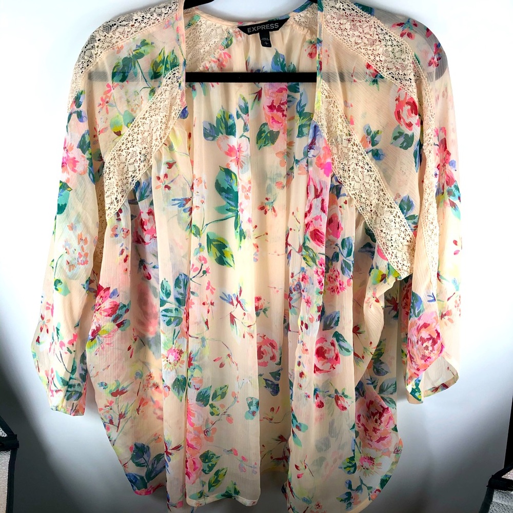 Express floral shirt